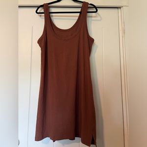 Lululemon Classic-Fit Cotton-Blend Scoop Dress in Ancient Copper